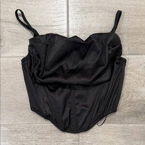 UO Black Corset Top